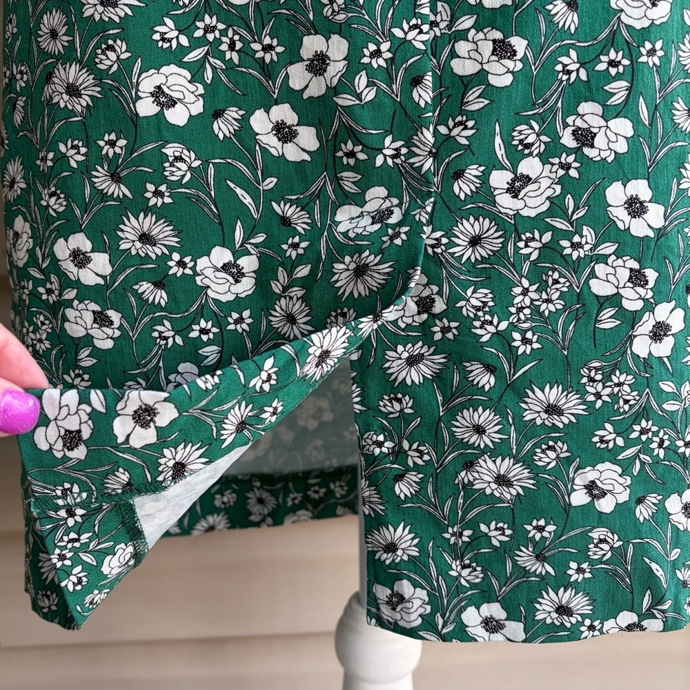 •Margaret M• Floral Knee-Length Pull-On Pencil Skirt - Size Large - Picture 6 of 9
